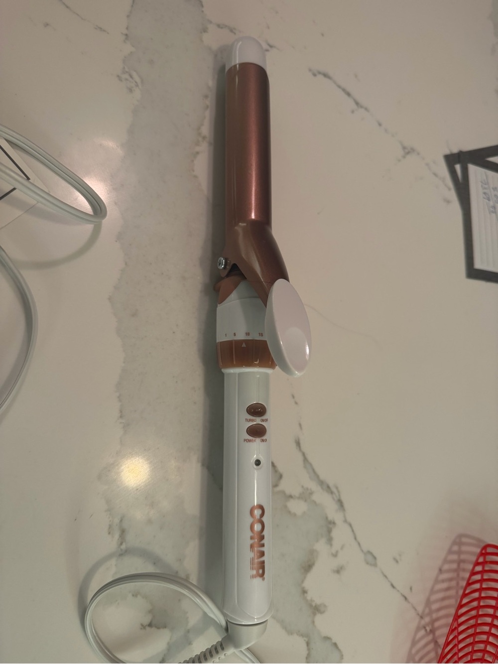 Con air curling iron White and Rose Gold Curling Iron - Home Accents